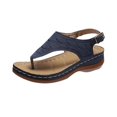 thumbnail image 4 of Wedge Sandals Casual Womens Shoes Embroidered Flip-flops Womens Sandals, 4 of 9