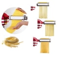 thumbnail image 1 of Appareil à Pâtes en Acier Inoxydable, Rouleau à Spaghetti; Rouleau à Pâtes; Accessoire de Mélange Vertical pour Spaghetti de Remplacement pour KitchenAid, Type Mince, 1 of 8