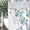 Blue Floral, variant on Dznils White No Hook Fabric Shower Curtain with Snap-in Liner, 72" x 74", Blue Floral Patterned