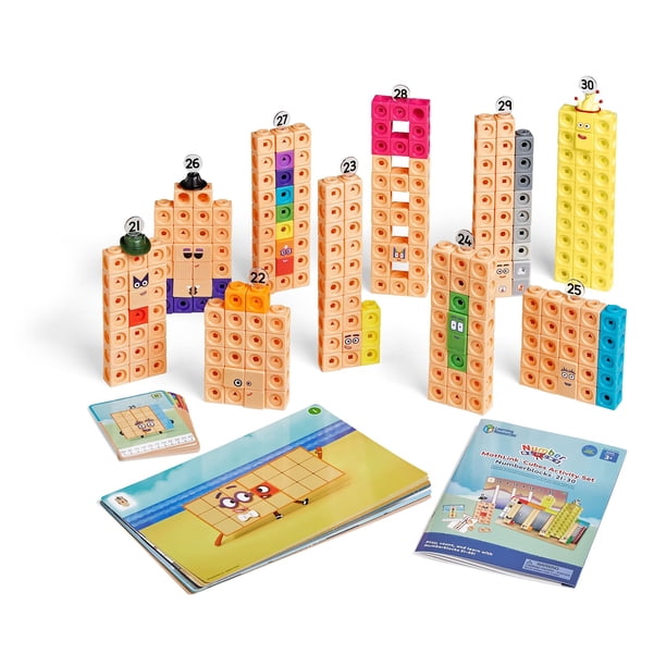 Learning Resources MathLink Cubes Numberblocks 21-30 Set 3-Year