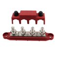 thumbnail image 2 of Miulika 4 Post Power Distribution Block with Cover 250 Amp Rating 48V Solar Wiring Heavy Red M10, 2 of 5