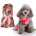 thumbnail image 4 of Dog Summer Dress, Durable Dog Dress Cool Summer Design Convenient With Polyester For Pet XZD300 Green Red L, 4 of 8
