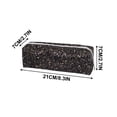 thumbnail image 3 of Boovnll Pencil Pouch, Portable Large Capacity Multifunction Sequins Cosmetics Bag, Coin Pouch, Pencil Bag with Zipper for Home, Office Supplies Storage, Pencil Case, 3 of 5
