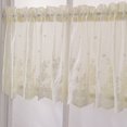 thumbnail image 3 of Lace Cafe Kitchen Ruffle Window Drape Valance Semi Transparent Voile Curtains Window Treatment, 3 of 9