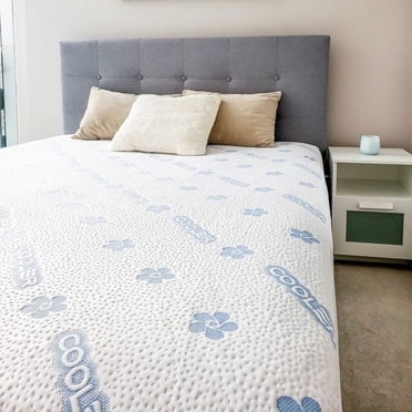 Comfy Bamboo World Fiber Cooling Mattress Protector Queen Bed Size, Waterproof & Hypoallergenic