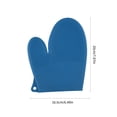 thumbnail image 3 of Thermal Insulation Silica Gel Gloves Kitchen Microwave Barbecue High Temperature Work Insulation Solid Color Gloves, 3 of 9