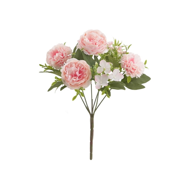 LSLJS Artificial Flowers Rose Peony for Simulation Table Decoration Reusable Bouquet for Home Party Office Wedding Reunite Reception Table Decor Artificial Flowers