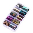 thumbnail image 1 of 1 Box Starry Sky Nail Foil Sticker Candy Manicure Decorations Decals Color Nail Shimmer Transfer Sticker Manicure Decorations Holographic Nail Paper Decals, 1 of 7