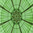 thumbnail image 1 of Ahgly Company Tapis de Zone Intérieur Lavable à la Machine, Carré, Transitionnel, Jaune, Pelouse, Vert, 6 Pieds Carré, 1 of 7