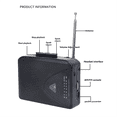 thumbnail image 1 of Portable Cassette Player AM/FM Radio Dual Power Options, 1 of 7