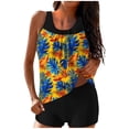 thumbnail image 2 of Weiqiqre Modest Swimsuits for Women Two Piece Bathing Suits Blouson Tank Top with Boyshorts Tummy Control Modest Swimsuits, 2 of 6