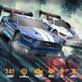 thumbnail image 3 of AIGIA 1:24 Scale RC Drift Car 4WD 2.4GHz 30KM/H High Speed Racing Sport Toy Car with LED Lights Racing and Drift Wheels(1/2 Pack), 3 of 5