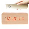 thumbnail image 2 of Digital Alarm Clock for Kids Digital Clock Large Display Alarm Clocks for Living Room Decor Wooden Wireless Charging Bedside Clocks for Bedroom Kids Alarm Clock Radios for Bedroom Table N, 2 of 7