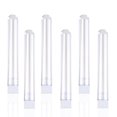 thumbnail image 1 of EeaseCA 25pcs 5ml Plastic Sample Test Tubes Gift Tubes with Caps (Transparent), 1 of 8