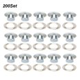 thumbnail image 3 of Eyelet Button, Metallic Grommet Shoes Accessary Bags Eyelet Buckle, Easy To Use Eyelet Buckle, Handicraft For DIY Craft Replacement Leather Craft, 3 of 8