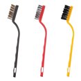 thumbnail image 1 of Pompotops Wire Brush Set Brass Nylon Steel Brush Clean Rust Paint Remover Tool 3 Piece Clearance, 1 of 8