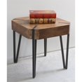 thumbnail image 3 of International Caravan Hamburg Hexagon Wood End Table, 3 of 4