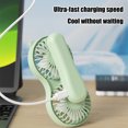 thumbnail image 4 of Portable Fan Handheld With Built-in Battery 10.04 in x 3.15 in Silent Double Headed Foldable Mini USB Charging, 4 of 6
