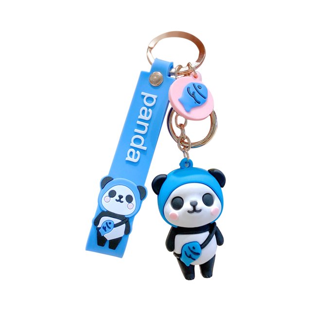 TopLLC Keychains Pandas Figure Pvc For Key Wrist Lanyard Key Office Badge Wristband For Mobile Phone Strap Creative Keychain Key Chain Gifts on Clearance