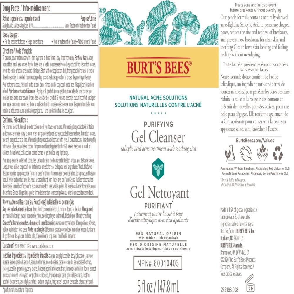 Burt's Bees Nettoyant purifiant en gel