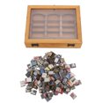 thumbnail image 2 of Miniature Book Box Display Case Cabinet, Anxiety Relief Books Shaking Bookshelf Reduce Stress  for Cafes, 2 of 7