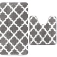 thumbnail image 1 of Ensembles de Tapis et Carpettes de Salle de Bain avec Rideau de Douche, Tapis de Bain Antidérapant 2 Pcs, Combo de Tapis de Salle de Bain, Tapis de Douche Doux, Tapis de Bain pour Salle de Bain Antidérapants pour Douche, Tapis de Douche pour Salle de Bain Antidérapants, 1 of 4