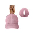 thumbnail image 1 of MIASHUI Women's Ponytail Baseball Cap with Magnetic Closure for Running, Tennis, and Golf, Quick-Dry Material for Comfort, Adjustable Fit for Sports Pink, 1 of 4