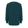 thumbnail image 5 of Meichang Puff Long Sleeve Shirts for Women Plus Size Square Neck Ribbed Knit Tops Solid Loose Fit Side Slit Hem Blouses Spring Trendy Women Tunic Tops, 5 of 5