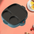 thumbnail image 4 of 3 in 1 Electric Omelette Pan Barbecue Pan Electric Cooker Multifunction Non-Stick Hotpot Steamer Steak Frying B US Plug, 4 of 7