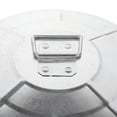 thumbnail image 2 of Trash Can with Lid Trash Can Round Metal Trash Can Outdoor Garbage Can Trash Holder, 2 of 5