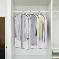 thumbnail image 4 of Birdeem Garment Bag Suit Bag for Closet Storage and Travel Foldable Garment Bag with Two Transparent Window for Hanging Clothes Travel Suit Bag for Suits Skirts Jacket, 4 of 12