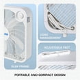 thumbnail image 4 of Hurricane 20 Pouces Classic Series Ventilateur sur Pied avec 3 Réglages de Vitesse, Lot de 2, Blanc, 4 of 10