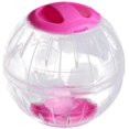 thumbnail image 3 of ZECATL Transparent Cute Pet Hamster Exercise Ball Mini Trot Plastic Toys (Pink), 3 of 7