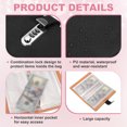 thumbnail image 3 of Uxcell 100 Envelope Challenge Binder, PU Leather Envelope Savings Challenge Book with Password Lock Money Saving Binder with Horizontal Insert for Budgeting Saving Expense, Black, 3 of 7