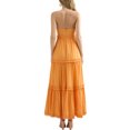 thumbnail image 3 of Wangscanis Robe Formelle Sans Bretelles pour Femmes, Ligne A, Ourlet à Volants, Dos Nu, Robe de Soirée pour Cocktail, Mariage, Fête, 3 of 8
