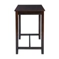 thumbnail image 3 of Linon Claridge Table de Pub en Bois de 36 Pouces Hauteur Comptoir, Brun, 3 of 9
