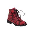 thumbnail image 2 of Bottes Hautes à Plateforme à Talons Hauts Épais pour Femmes à Manches, à Agencement de Couleurs de Fleurs d'Automne et d'Hiver, 2 of 6