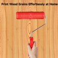 thumbnail image 2 of 6 PCS Wood Grain Paint Tool Set, Soft Rubber Wood Grain Painting Tools, Textured Pattern Roller with Handle for Wall Floor Furniture, Wood Grain Painting Tool Kit for DIY Room Decoration, 2 of 6
