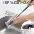 thumbnail image 3 of Silicone Bottle Brush Cup Scrubber Glass Cleaner Kitchen Cleaning Tool 1pcs S1K3, 3 of 8