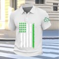 thumbnail image 4 of DGMIOCS Men's Collared Tee Wrinkle Resis Classic Fit Beach White XXXXL, 4 of 5