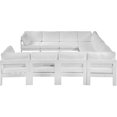 thumbnail image 4 of Meridian Furniture Nizuc Sectionnel Modulaire de Patio Extérieur Blanc, 4 of 9
