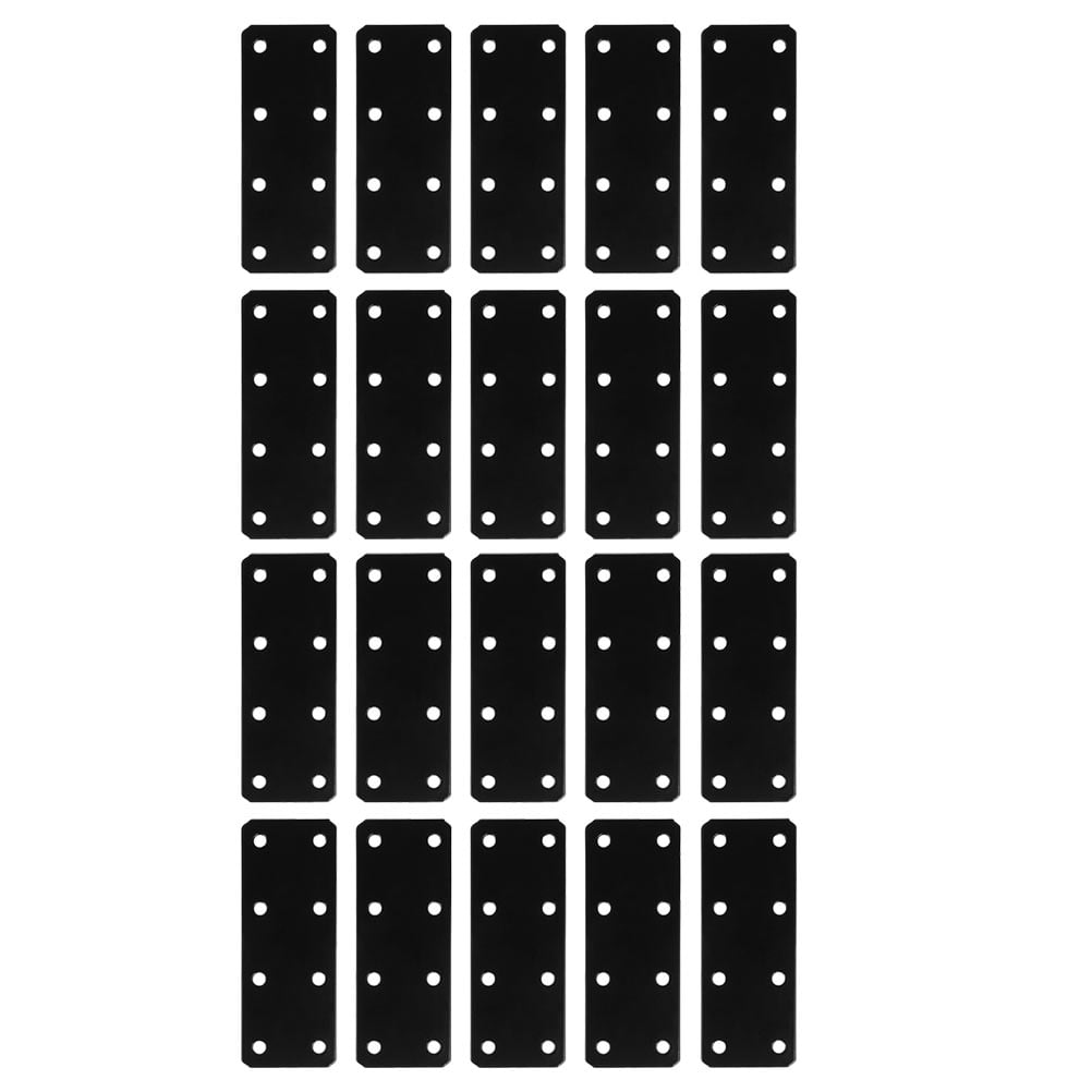 Shisuyan Home Repair Mending Plate Black Oxide Coated Iron 20Pack 3.9In