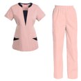 thumbnail image 1 of Women's Scrubs Set Scrub Top and Pants Scrubs Set, 1 of 3