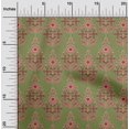 thumbnail image 1 of oneOone Silk Tabby Fabric Floral & Paisley Block Print Fabric By Yard 42 Inch Wide, 1 of 4