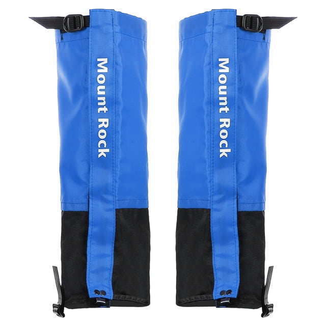 Unique Bargains Leg Gaiters, Waterproof Shoe Covers Adjustable Snow Boot Gaiter, Blue, L