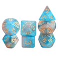 thumbnail image 1 of 7 Pieces Acrylic Polyhedral Party Game Play Entertainment Toys for Role Playing Game , Star Light Blue, 1 of 8