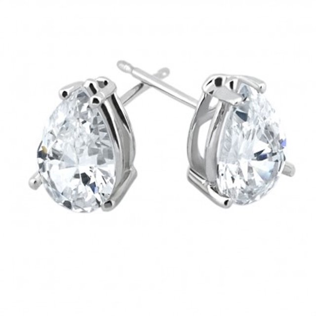 Clous de Diamant 3/8ct en Or Blanc 14K