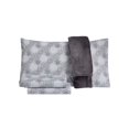 thumbnail image 3 of Holiday Microfiber 4 Pc Twin Sheet Set with Throw Bedding, Twin, Gray, 3 of 5