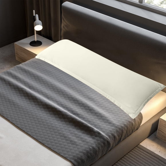 Long Body Pillowcase Extra Long Soft Polyester, Breathable Durable Pillow Cover Smooth Fabric, Back Neck Waist Support Comfortable Pillowcase, Bedroom Dorm Bedding Support Pillowcase