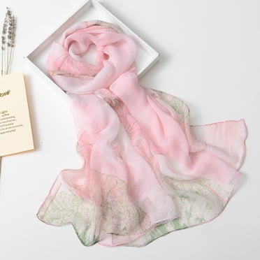 Fashion Women Lotus Printing Long Soft Wrap Scarf Ladies Shawl Scarves